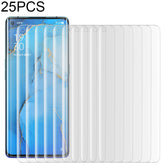 25 PCS For OPPO Reno3 Pro 9H HD 3D Curved Edge Tempered Glass Film (Transparent)